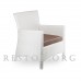 Плетёное кресло Restor Омега М (Лайт) из техноротанга, всесезонная мебель, для летней площадки, террасы, улицы....